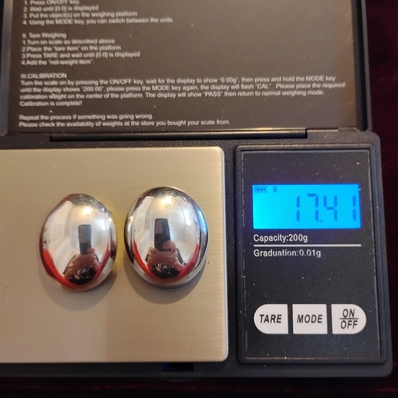 Vintage Patricia Von Musulin Large Silver Oval Dome Ear Clips - Picture 5 of 5